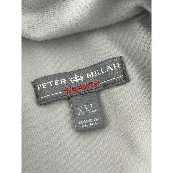Peter Millar Warmth Fleece Sweater Vest Mens Size 2XL Heather Gray Full Zip - Picture 5 of 7